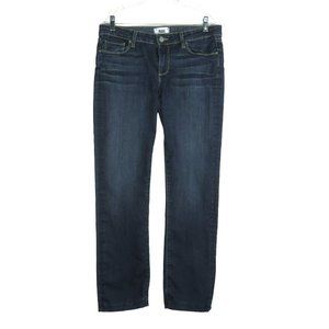 Paige Skyline Straight Leg Jeans Women's Size 33 Dark Wash Blue Denim 33X30